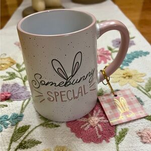 NWT Somebunny Special Pink Ceramic Mug